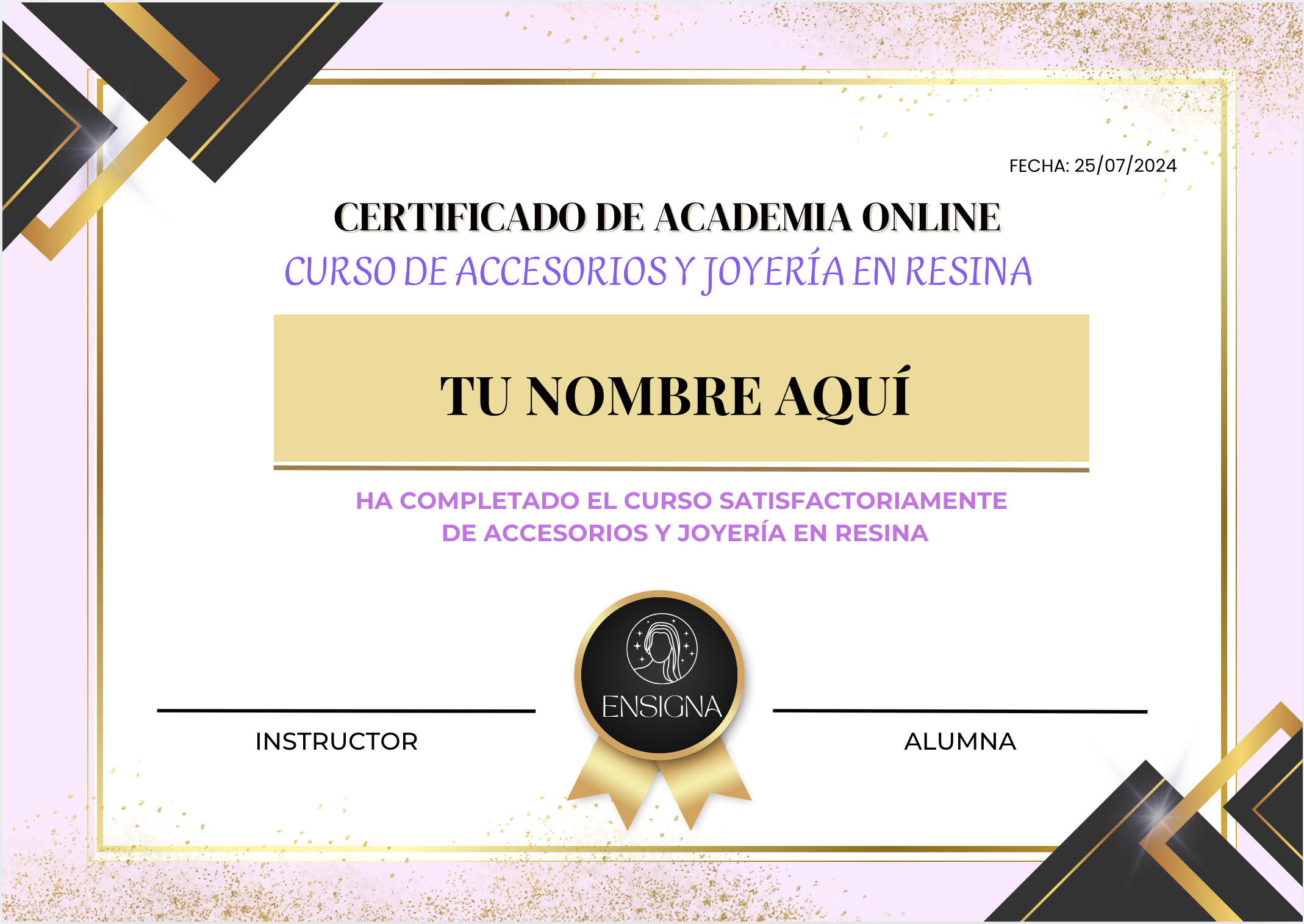 CERTIFICADO DE RESINA